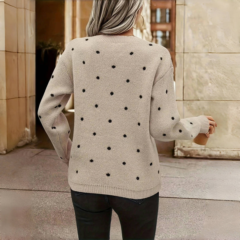 NOELLE | Polka Dot Knitted Sweater