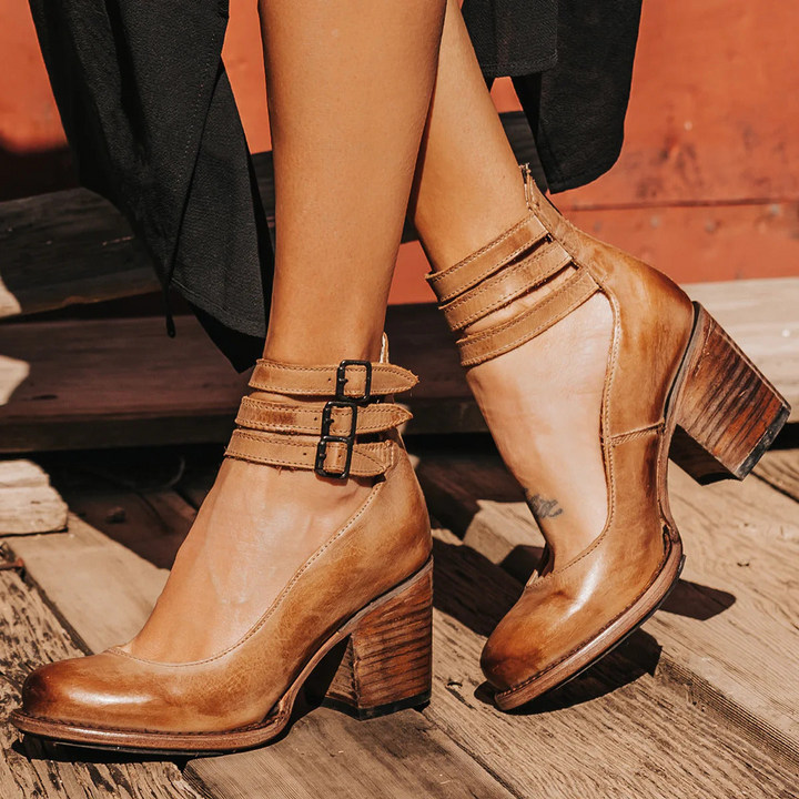 CAELINA | Vintage-Inspired Heels