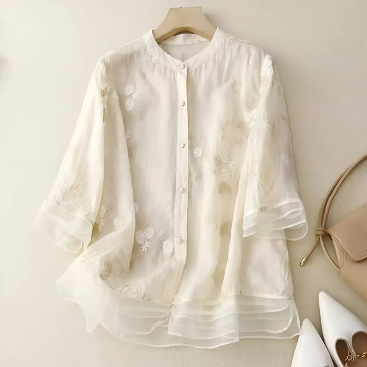 ELIORA | Embroidered Feminine Blouse