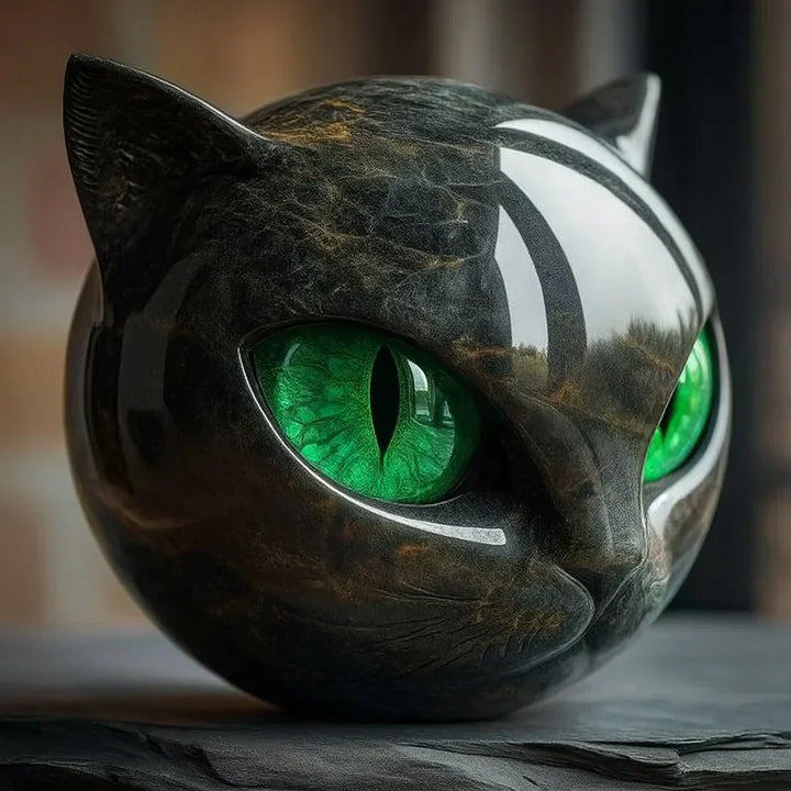 NOXORA | Hypnotic Black Cat Sculpture