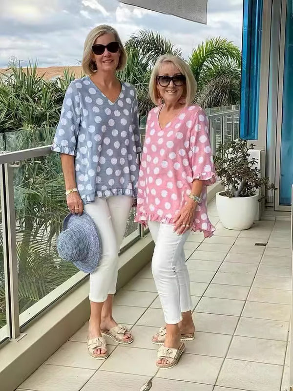 NOELLE | Chic V-Neck Blouse