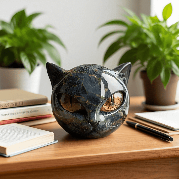 NOXORA | Hypnotic Black Cat Sculpture