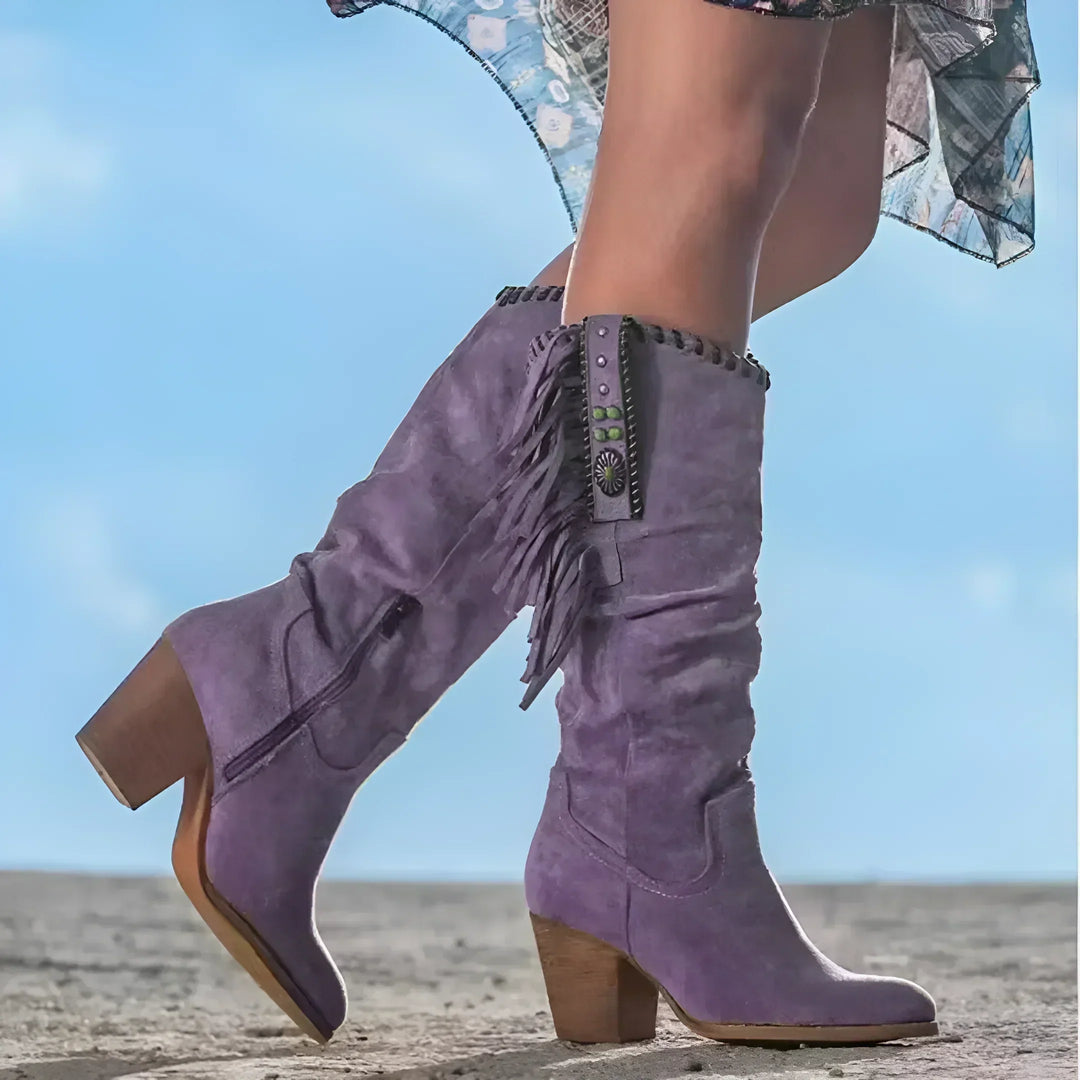 Marceline | Genuine Leather Cowboy Boots
