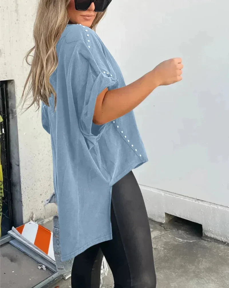 Briella | Studded Oversized Tee