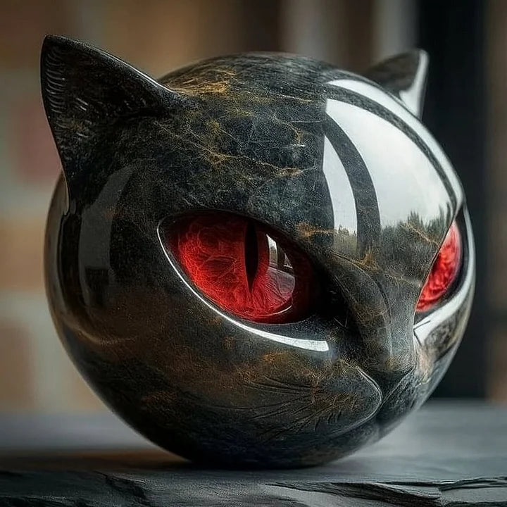 NOXORA | Hypnotic Black Cat Sculpture