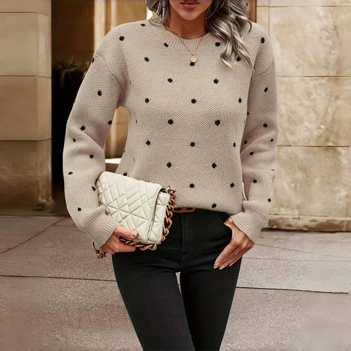 NOELLE | Polka Dot Knitted Sweater
