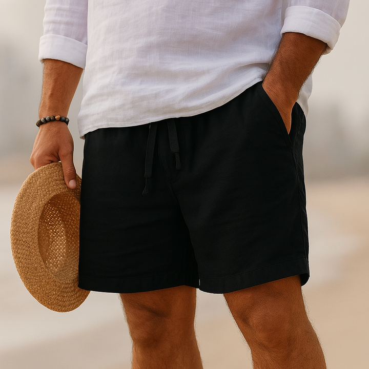 NOLAN | Tailored Linen-Feel Shorts for Warm Days