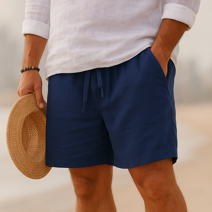 NOLAN | Tailored Linen-Feel Shorts for Warm Days