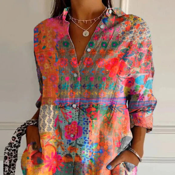 Dakota | Vintage Floral Print Blouse
