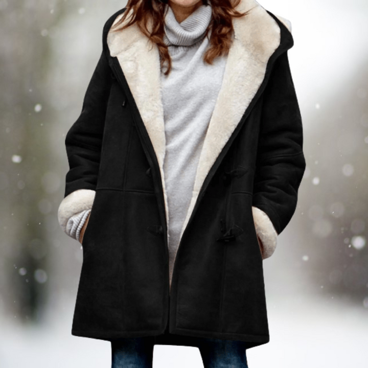 ELVARA | Women’s Suede Hooded Jacket