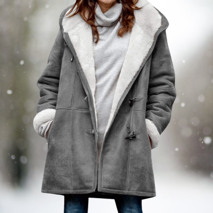 ELVARA | Women’s Suede Hooded Jacket