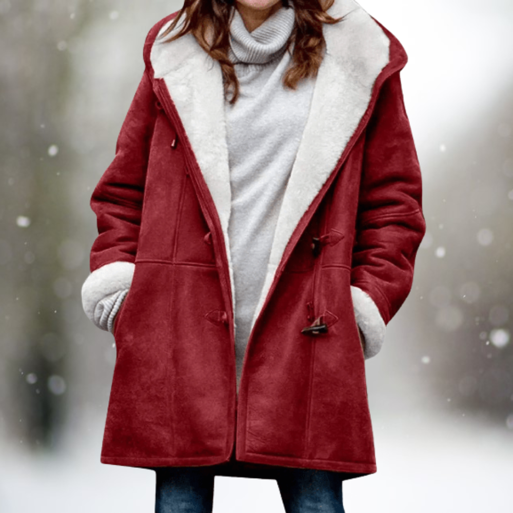 ELVARA | Women’s Suede Hooded Jacket