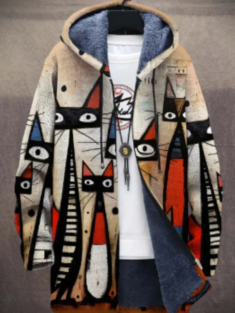 ARTESSA | Bold Artistic Print Jacket