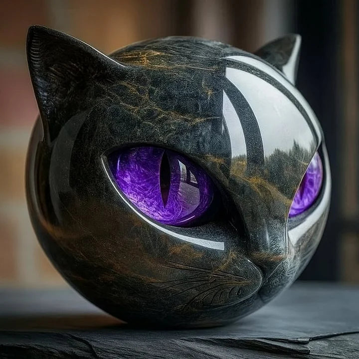 NOXORA | Hypnotic Black Cat Sculpture