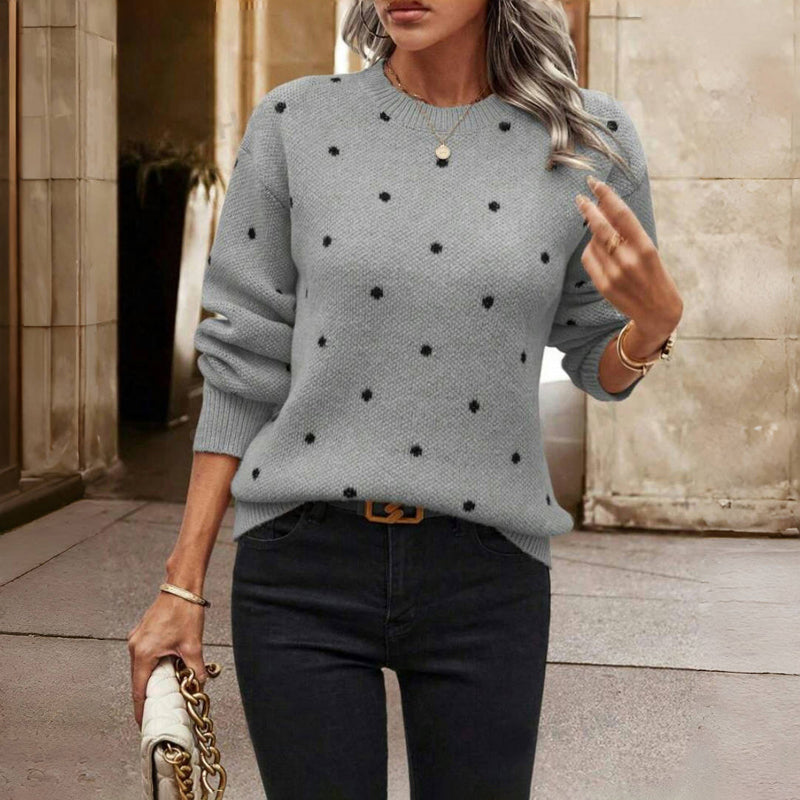 NOELLE | Polka Dot Knitted Sweater