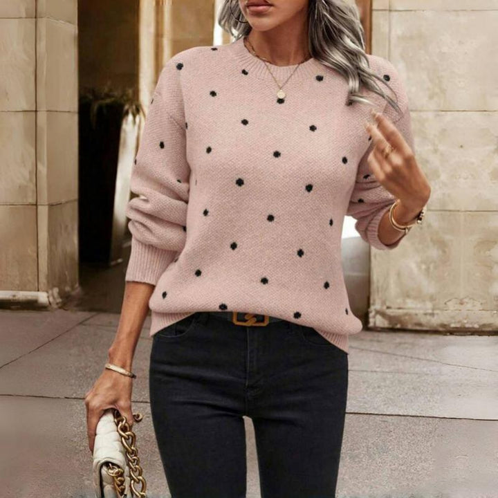 NOELLE | Polka Dot Knitted Sweater