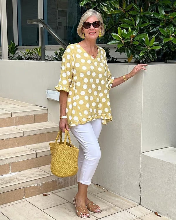 NOELLE | Chic V-Neck Blouse
