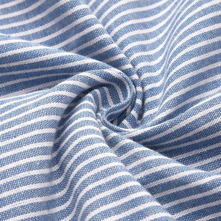 AVELINE | Elegant Striped Midi Dress