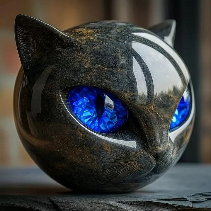 NOXORA | Hypnotic Black Cat Sculpture