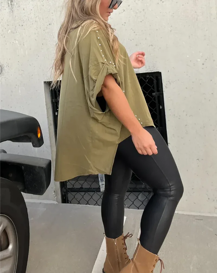 Briella | Studded Oversized Tee