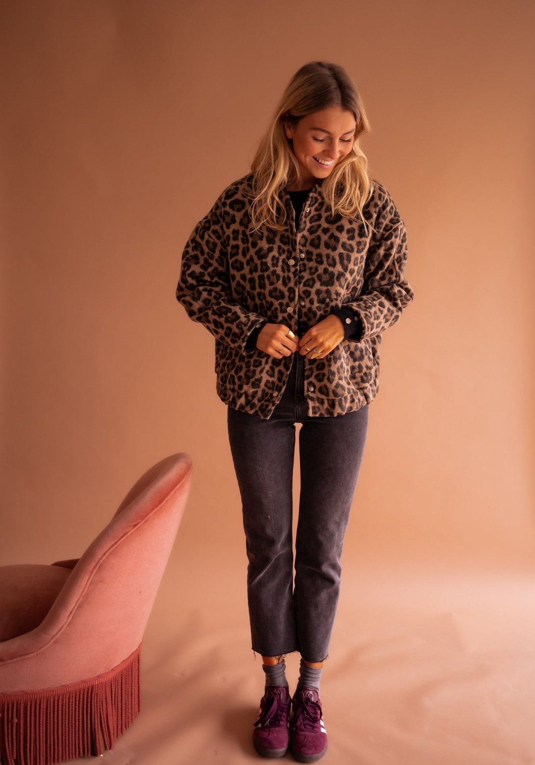 FATIMA | Women’s Leopard Print Jacket