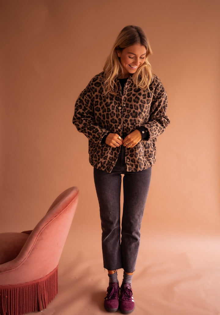 FATIMA | Women’s Leopard Print Jacket