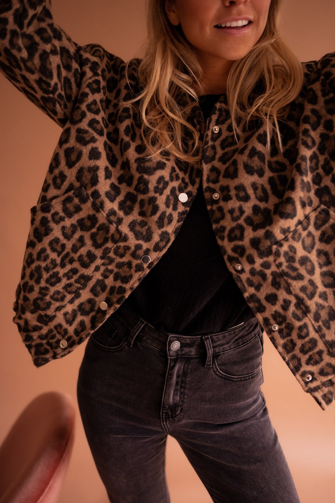 FATIMA | Women’s Leopard Print Jacket