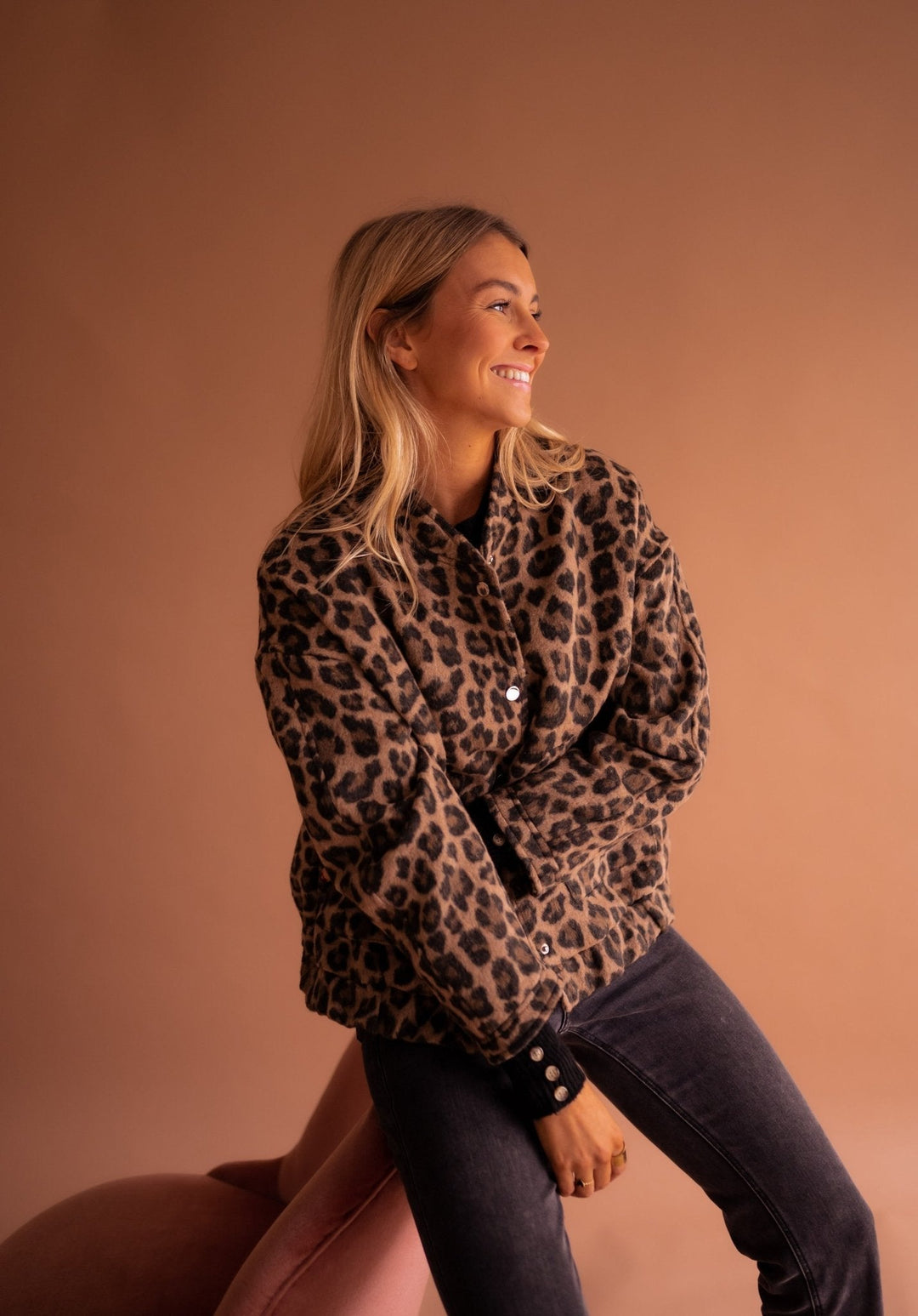 FATIMA | Women’s Leopard Print Jacket
