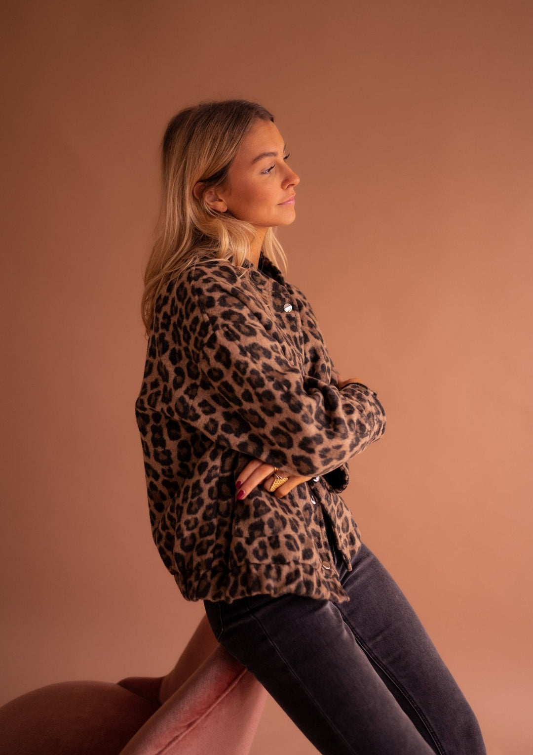 FATIMA | Women’s Leopard Print Jacket