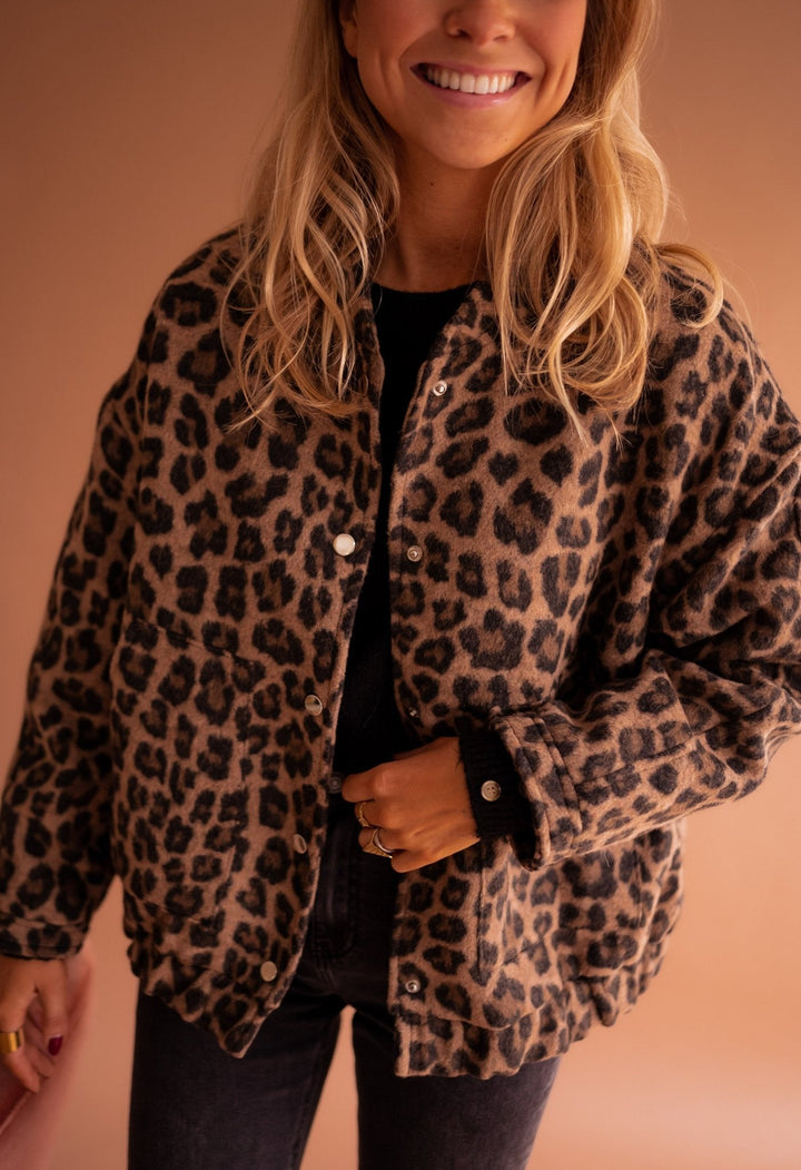 FATIMA | Women’s Leopard Print Jacket