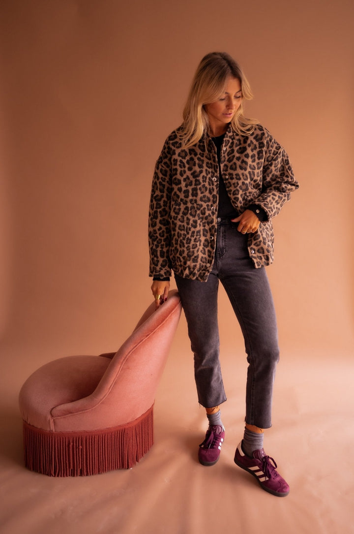 FATIMA | Women’s Leopard Print Jacket