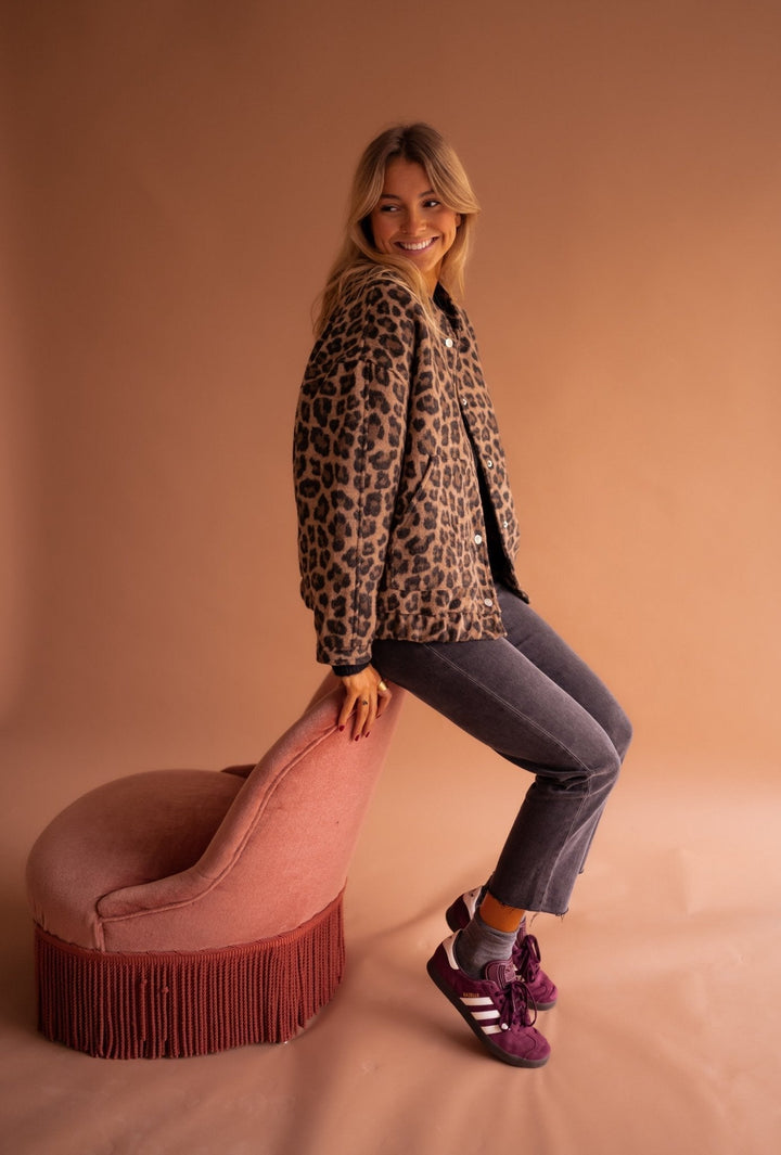FATIMA | Women’s Leopard Print Jacket