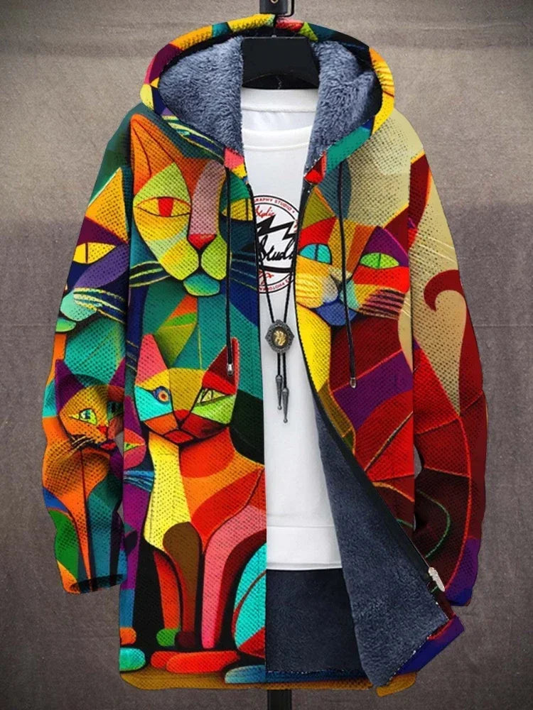 ARTESSA | Bold Artistic Print Jacket